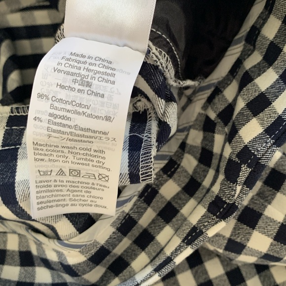 J. Crew Remi Pant in Gingham with Buttons - Picture 5 of 5